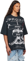 Y/Project Black Paris' Best' Pinched T-Shirt