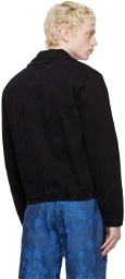 Fiorucci Black Zip-Up Denim Jacket