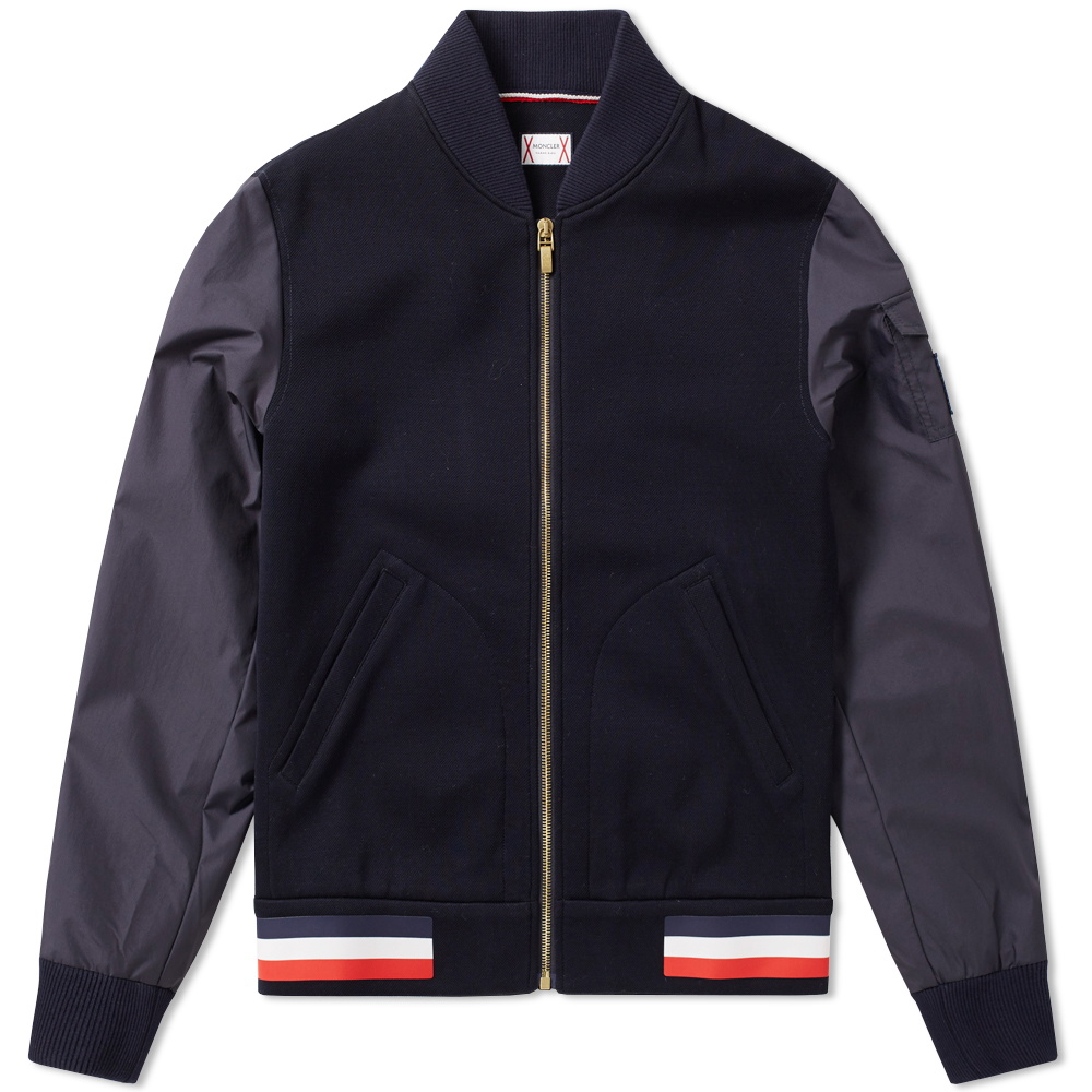 Moncler Gamme Bleu Waffle Bomber Jacket Moncler Gamme Bleu