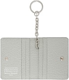 Maison Margiela Gray Four Stitches Keyring Card Holder