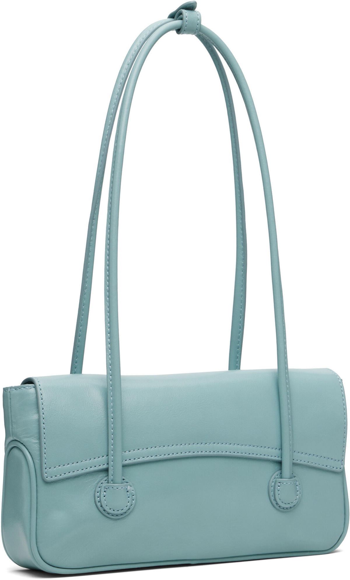 MARGESHERWOOD Blue Flap Small Bag