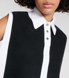 JW Anderson Cropped cotton-blend top