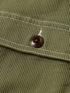 Corridor - Bedford Ribbed Cotton Overshirt - Green
