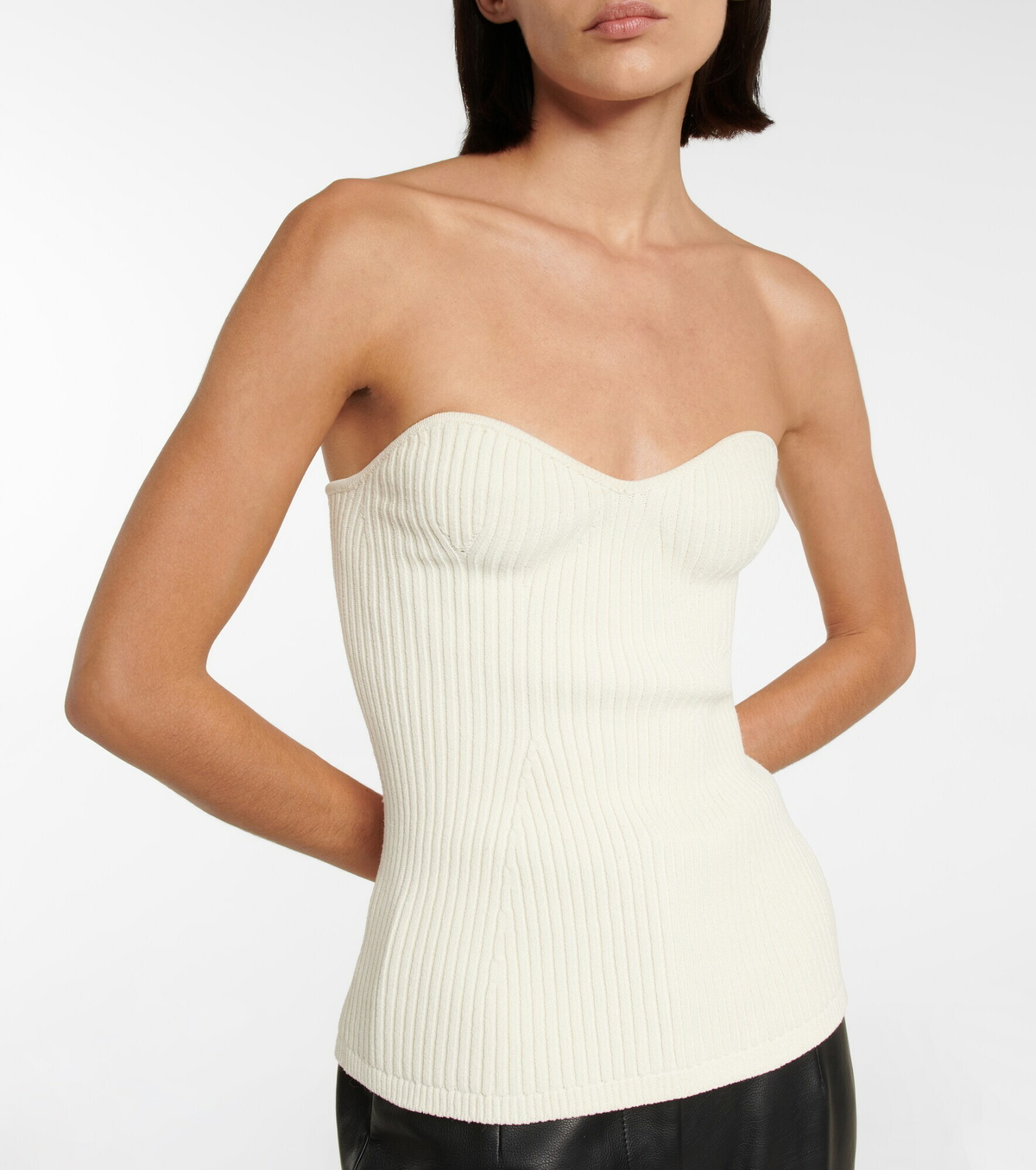 khaite LUCIE トップ　リブニットビスチェ Khaite - Lucie ribbed-knit top Khaite