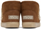 Mou Kids Tan Sneaker Boots