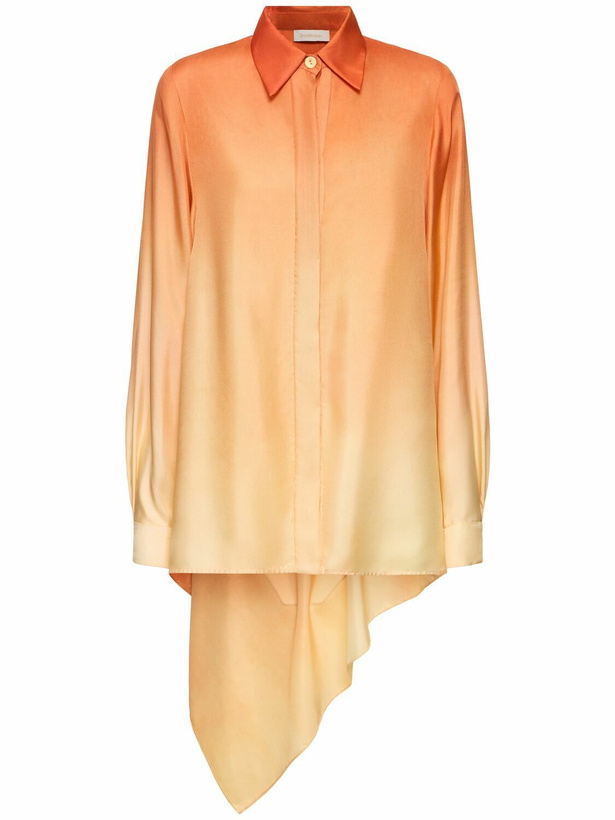 Photo: ZIMMERMANN Tranquility Faded Asymmetric Silk Shirt