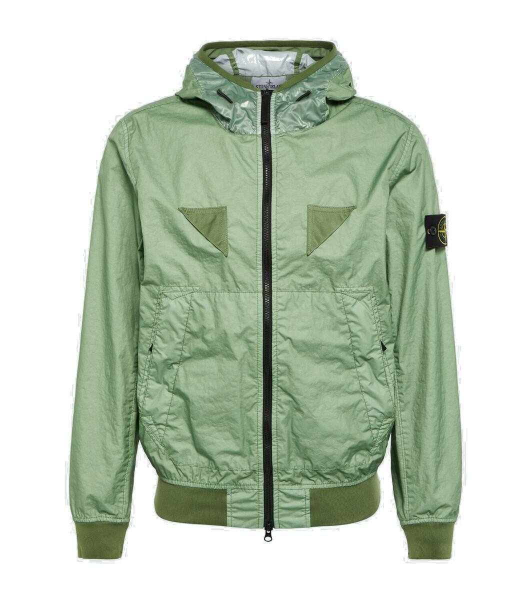 Stone Island Nylon ripstop hooded jacket Stone Island