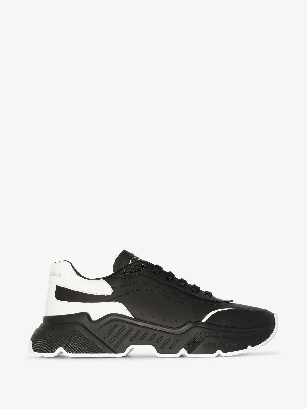 Dolce & Gabbana Black White Daymaster Low Top Sneakers Shoes main image 0