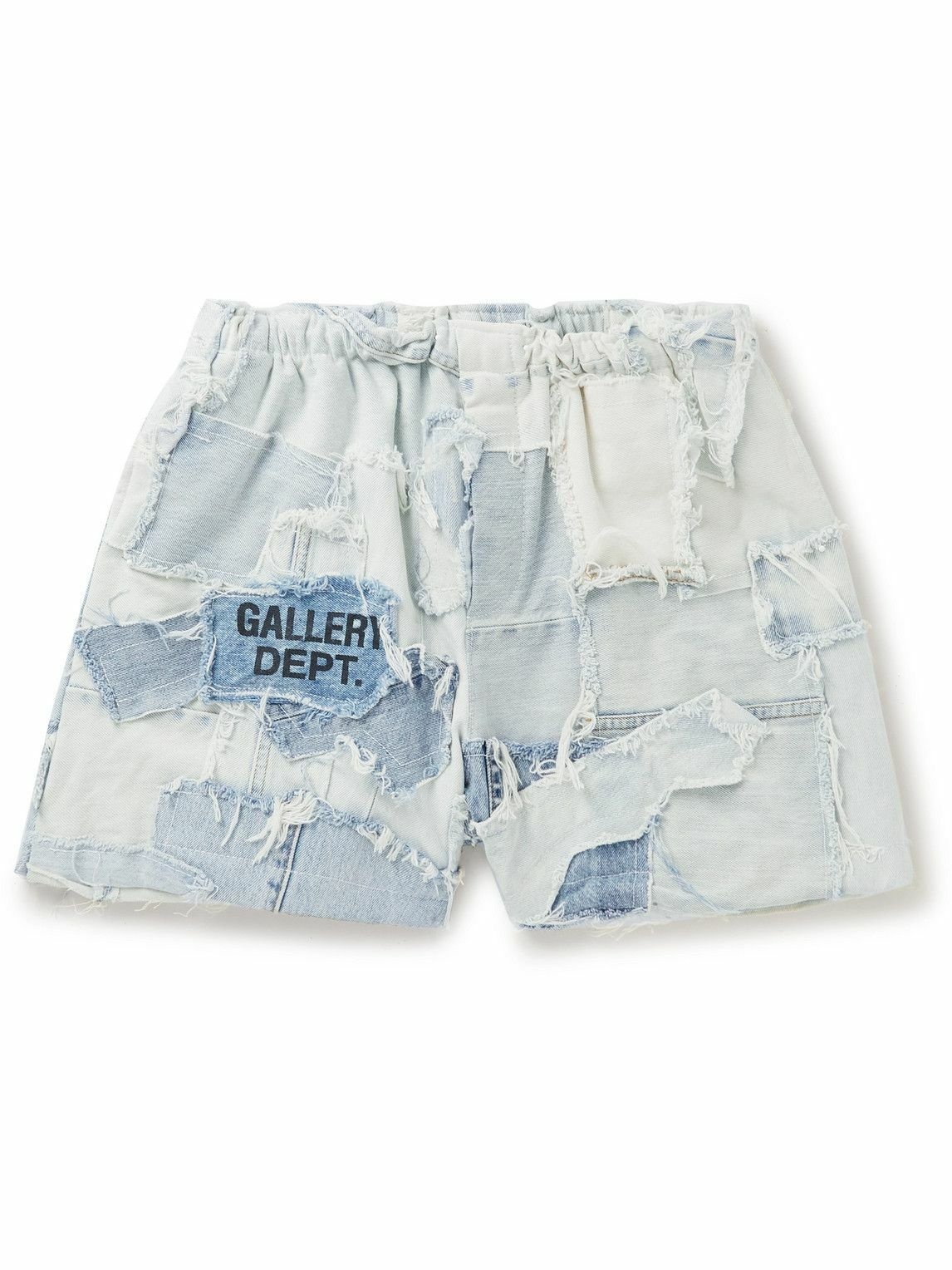 Gallery Dept. - Ricky Straight-Leg Distressed Cotton-Twill Shorts -  Neutrals Gallery Dept.