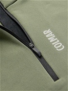 Colmar - Slim-Fit Logo-Print Stretch-Jersey Half-Zip Base Layer - Green