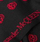 Alexander McQueen - Logo-Intarsia Stretch Silk-Blend Socks - Black