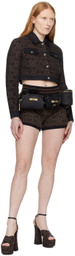 Moschino Black Multipockets Belt Bag