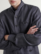 Rubinacci - Safari Linen Jacket - Blue