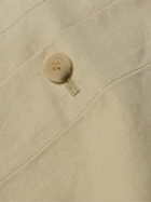 LE 17 SEPTEMBRE - Camp-Collar Cotton-Blend Twill Overshirt - Neutrals