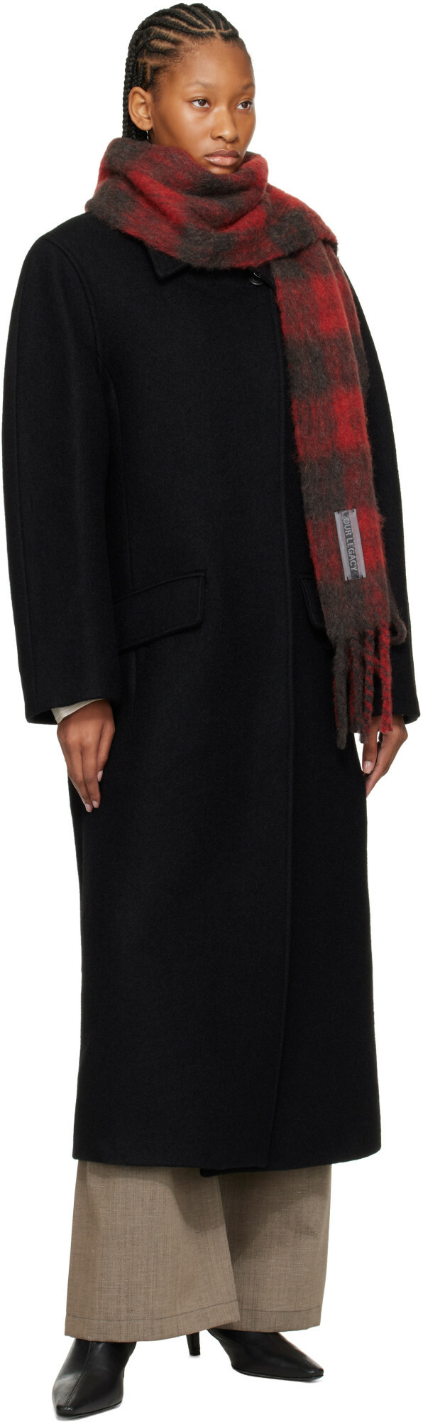 OUR LEGACY Red Estate Scarf