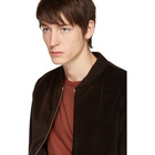 A.P.C. Brown Velvet Barrett Bomber Jacket