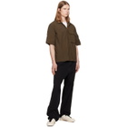 Stone Island Khaki 1200019 Nylon Smerigliato S.I. Ghost Shirt