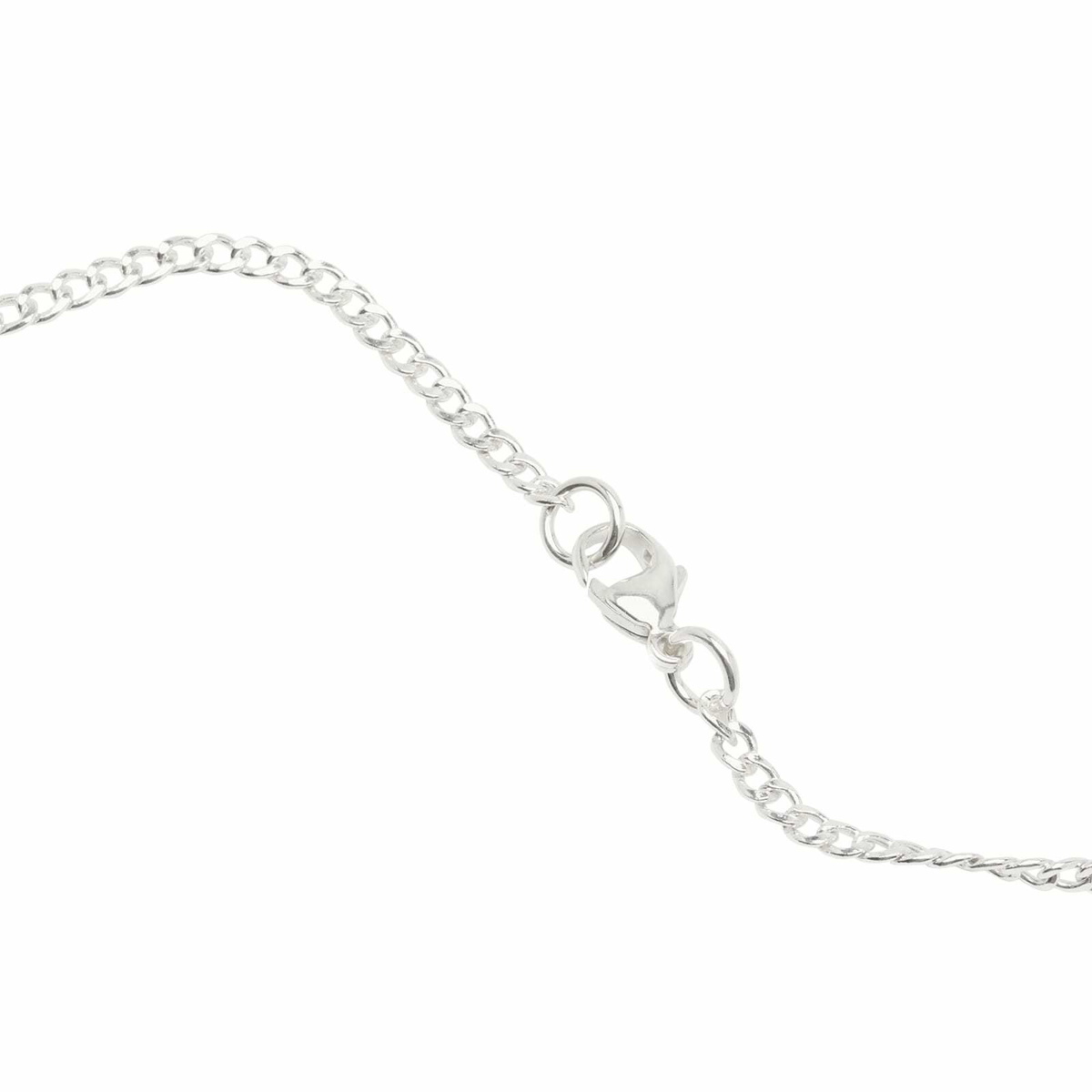 Maple Men's Floral Pendant & Chain Necklace in Silver 
