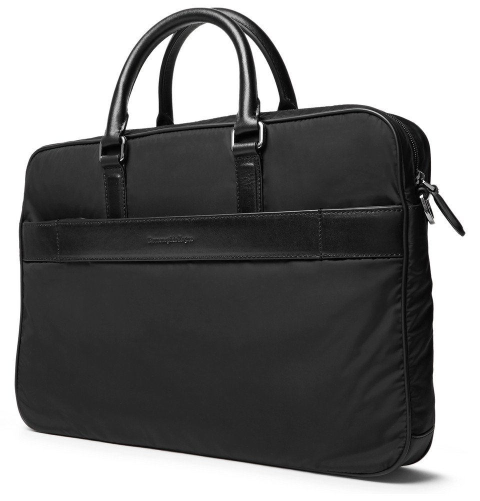 Ermenegildo Zegna Briefcase hotsell leather Unisex Business Bag