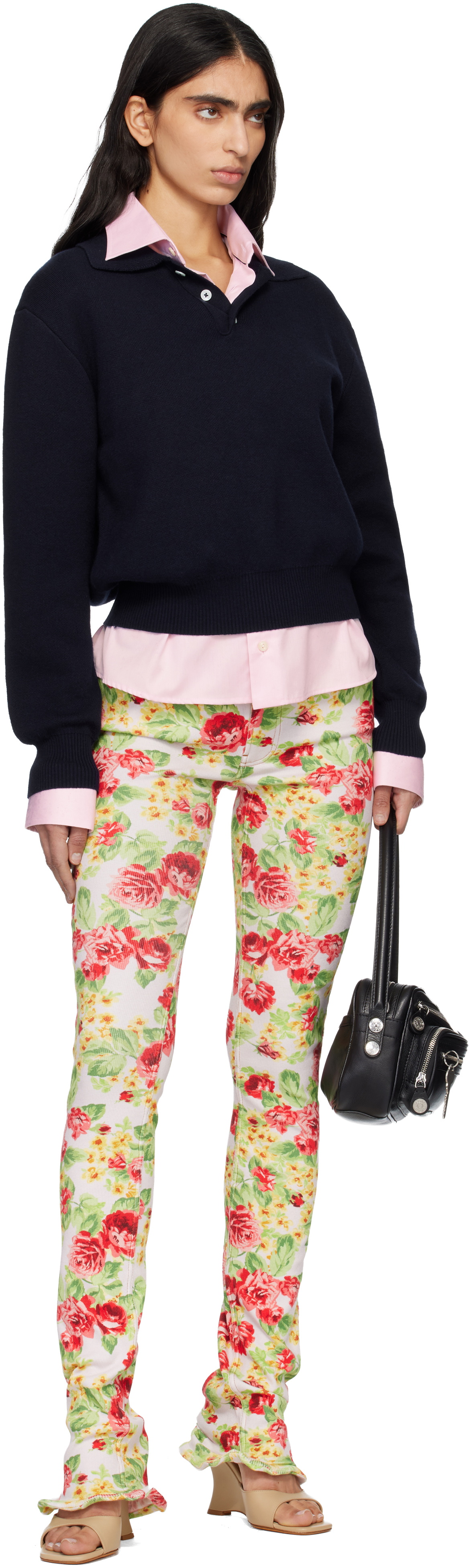 Acne Studios Multicolor Printed Casual Leggings