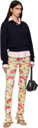 Acne Studios Multicolor Printed Casual Leggings