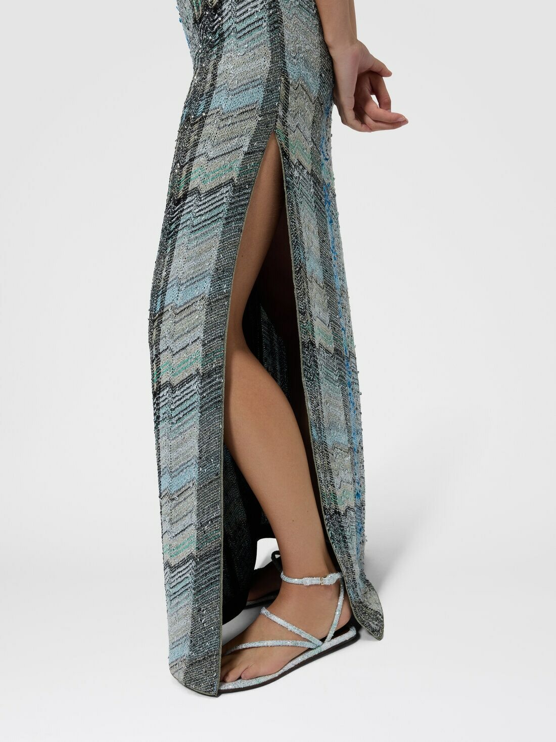 Missoni - Long dress with side slit, Women, Multicoloured