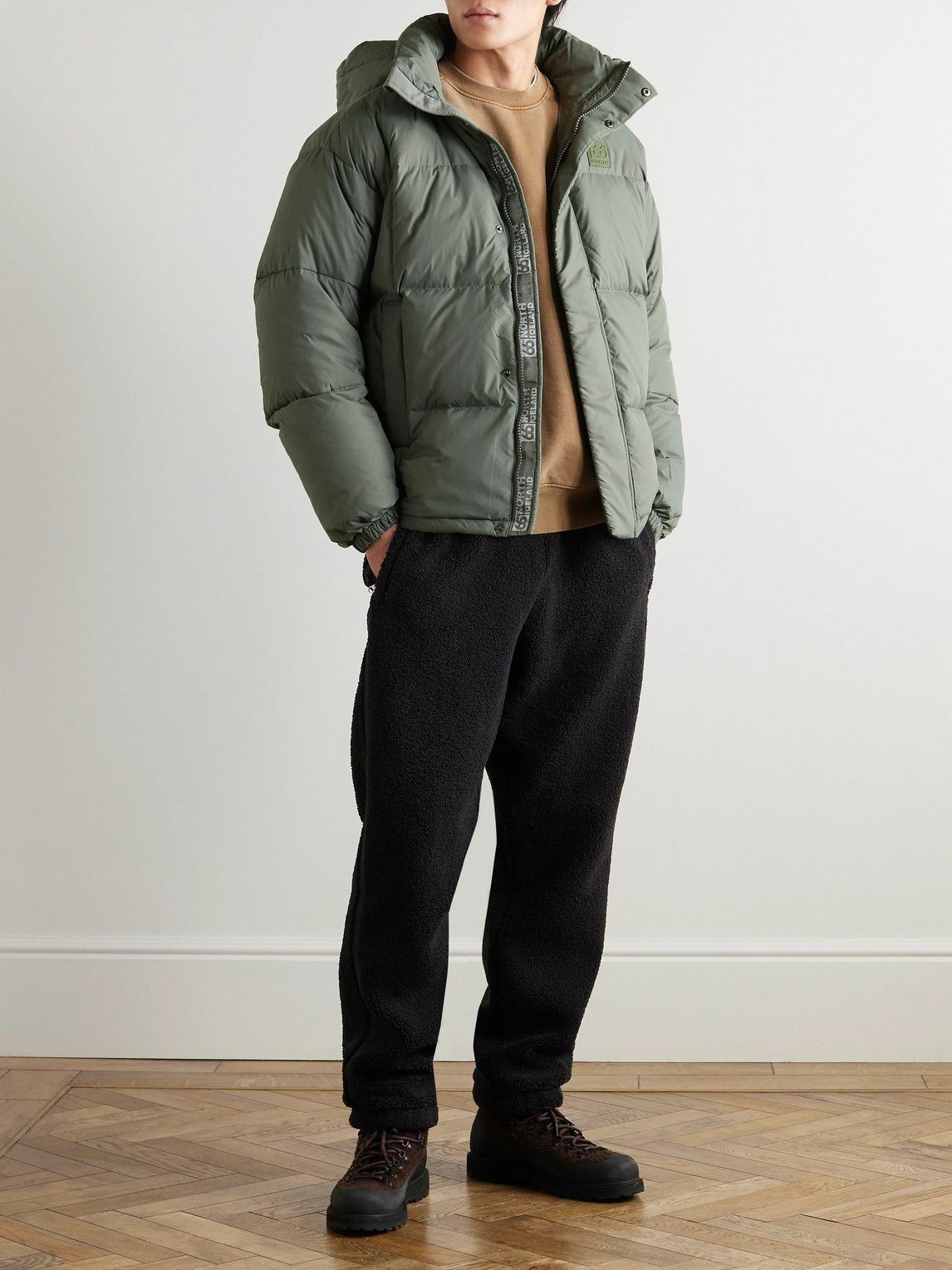 66 North - Dyngja Quilted Recycled-Shell Hooded Down Jacket - Green 66 ...