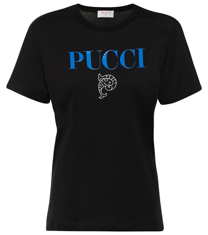 Photo: Pucci Logo cotton jersey T-shirt