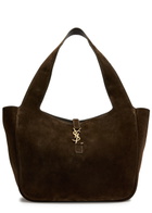 Saint Laurent Le 5 à 7 Large Suede Shopper Tote bag - Brown - One Size