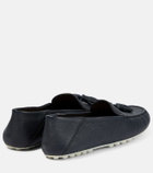 Loro Piana - Dot Sole leather moccasins