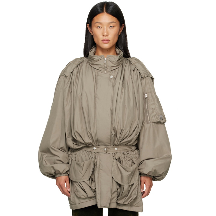 Photo: OPEN YY Khaki Belted Cargo Field Jacket