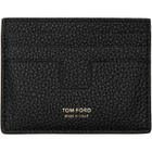 TOM FORD Black Grain Leather Classic Card Holder