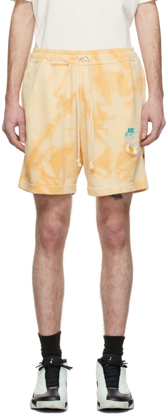 Photo: Nike Yellow French Terry Sportswear Shorts