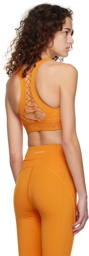 adidas x IVY PARK Orange Lace-Up Sport Bra