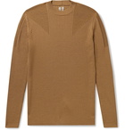 RICK OWENS - Ribbed Virgin Wool Sweater - Brown