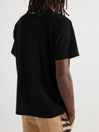Burberry - Printed Cotton-Jersey T-Shirt - Black