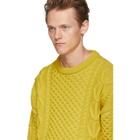 AMI Alexandre Mattiussi Yellow Irish Crewneck Sweater