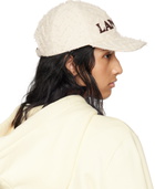 Lanvin Off-White Herringbone Motif Lanvin Cap