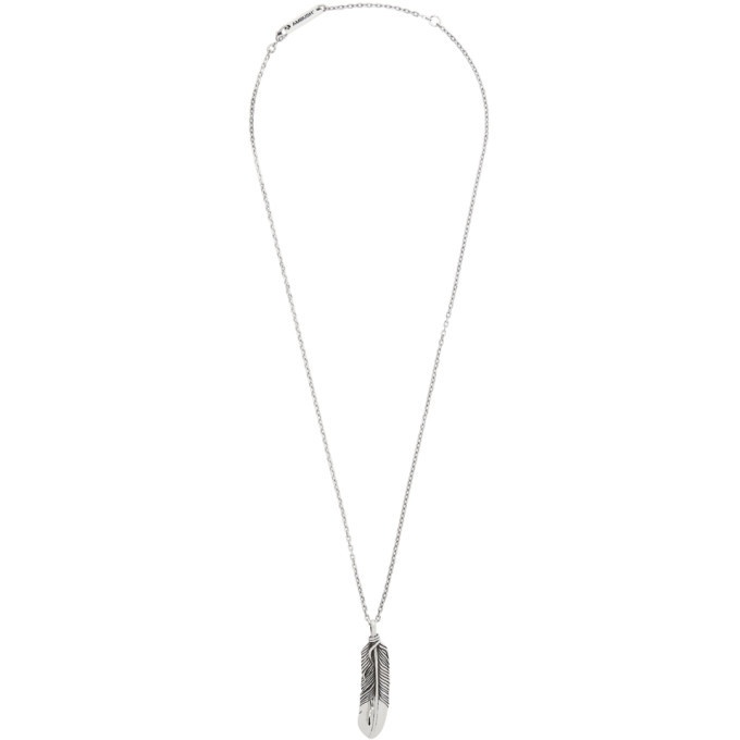 Photo: Ambush Silver Feather Charm Necklace