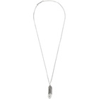 Ambush Silver Feather Charm Necklace