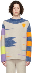 The Elder Statesman Off-White Cashmere Sweater