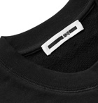McQ Alexander McQueen - Logo-Embroidered Loopback Cotton-Jersey Sweatshirt - Black
