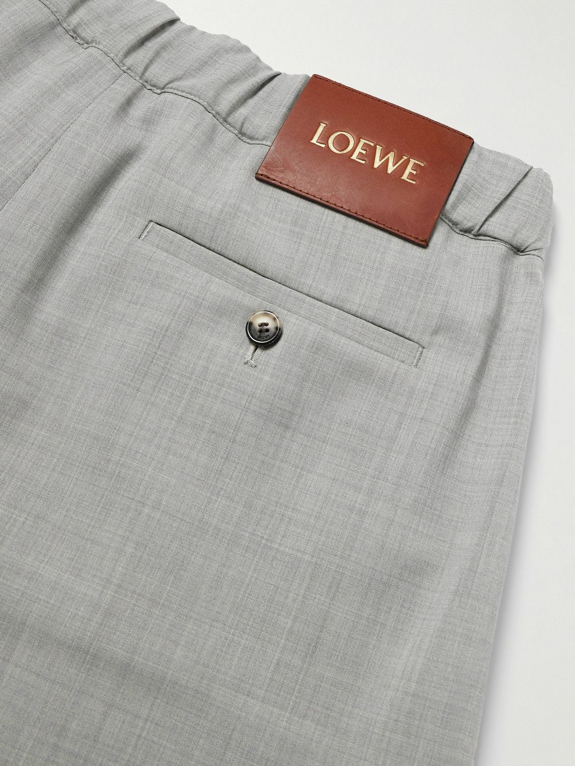 【LOEWE】2019AW GREY WOOL 2tuck half-pant Sweater in wool Grey - LOEWE APAC official website
