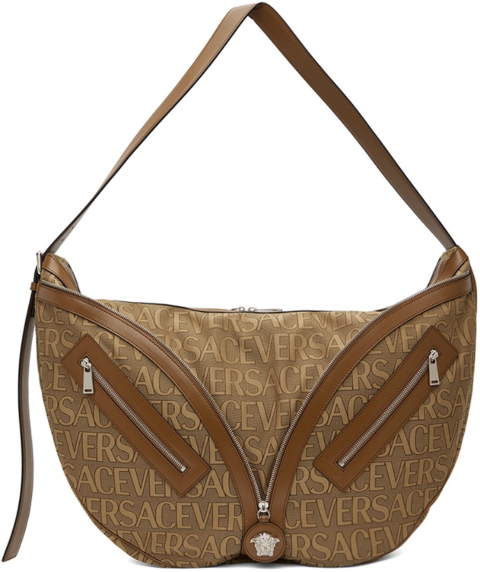 Photo: Versace Brown Large Allover Bag