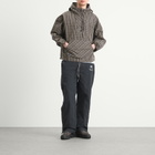 Umbro by Slam Jam Men's Checked Masked Anorak in Beige/Dark Brown