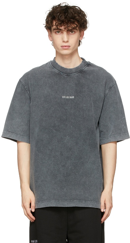Photo: Han Kjobenhavn SSENSE Exclusive Grey Distressed T-Shirt