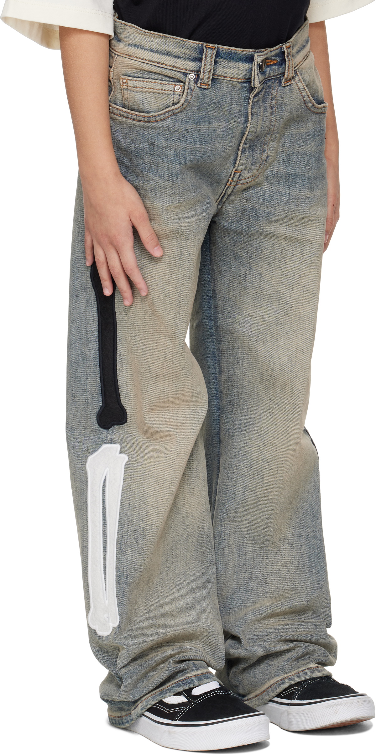 AMIRI Kids Blue Bones Jeans