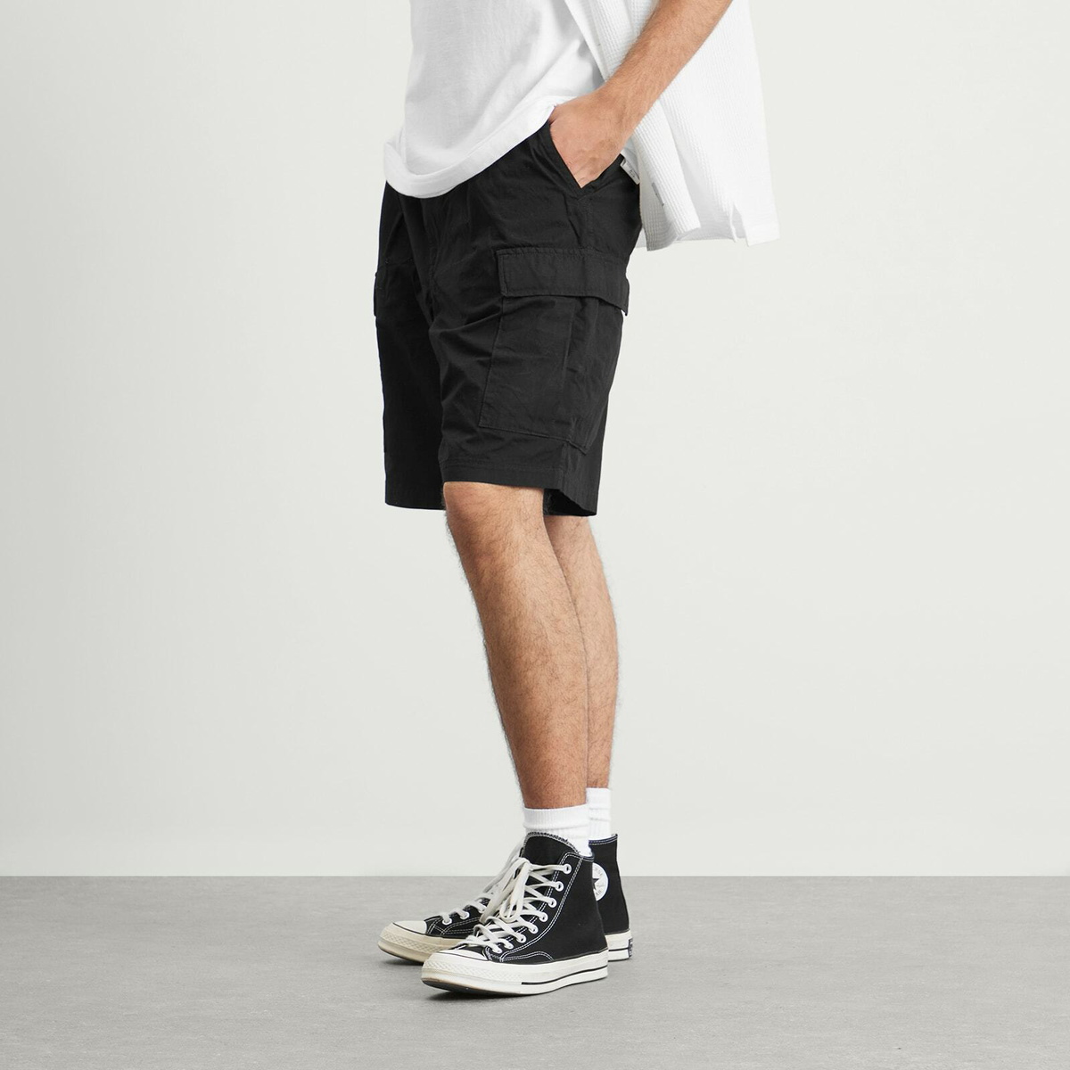 WTAPS Men's Ripstop Cargo Shorts in Black