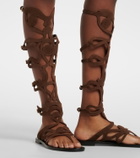 Pucci Suede gladiator sandals