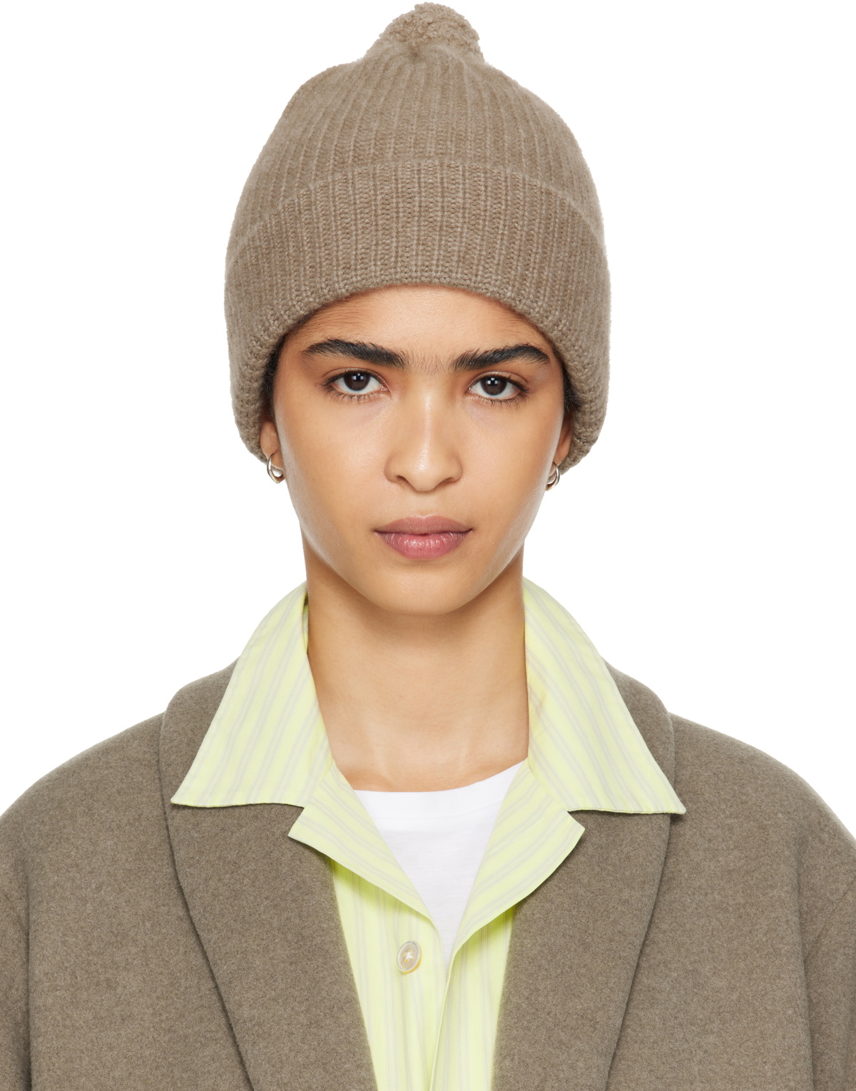 Tekla SSENSE Exclusive Brown AURALEE Edition Night Knit Beanie